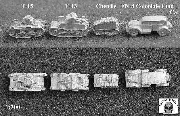 T-15 Light Tank belgijski czołg 1:300 6mm WBM
