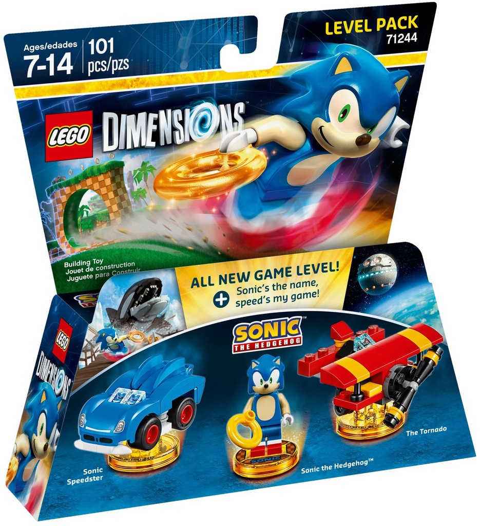 LEGO DIMENSIONS 71244 SONIC LEVEL PACK W-WA