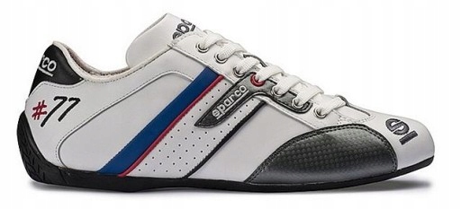 BUTY SPARCO TIME 77 WŁOSKIE SKÓRZANE BIAŁE 42