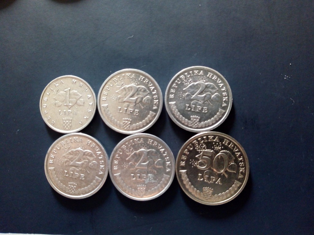Chorwacja zestaw monet 1.2 Lipe 50 Lipa