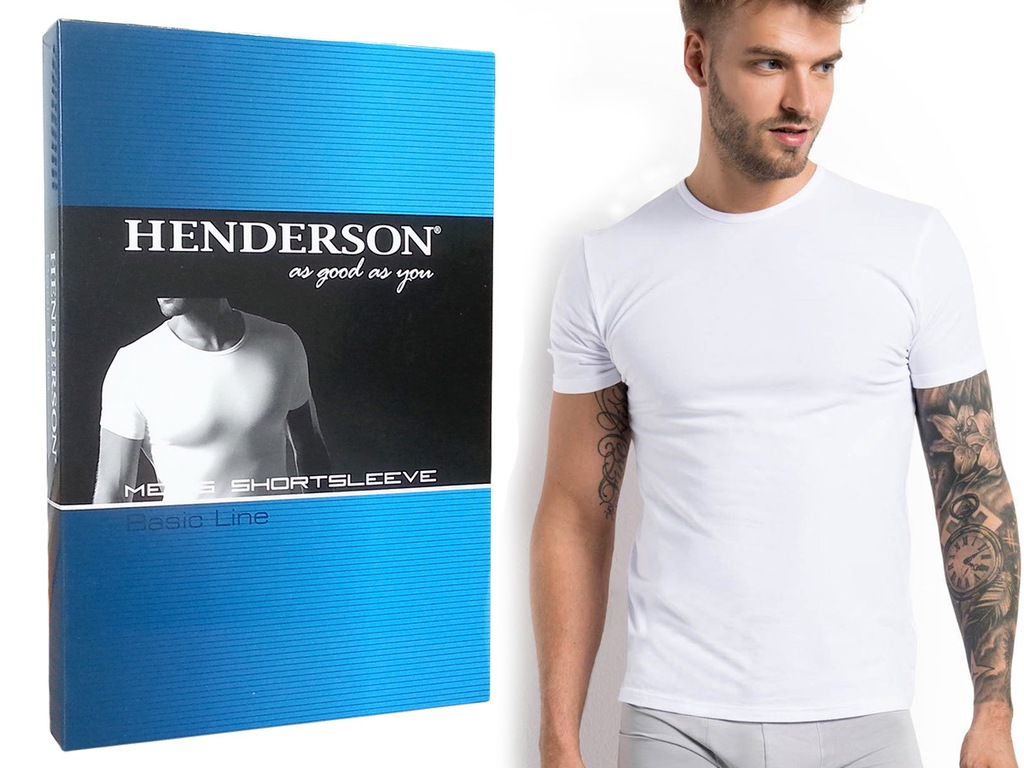 - t-shirt męski koszulka HENDERSON , BAWEŁNA , L