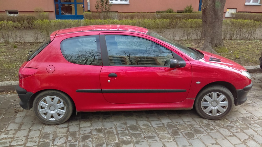 Peugeot 206 XRD 3-drzw, czerwony, diesel 1.9, 1 wł