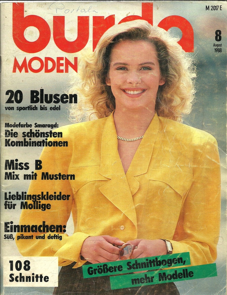 Burda Moden 8/1988 Y