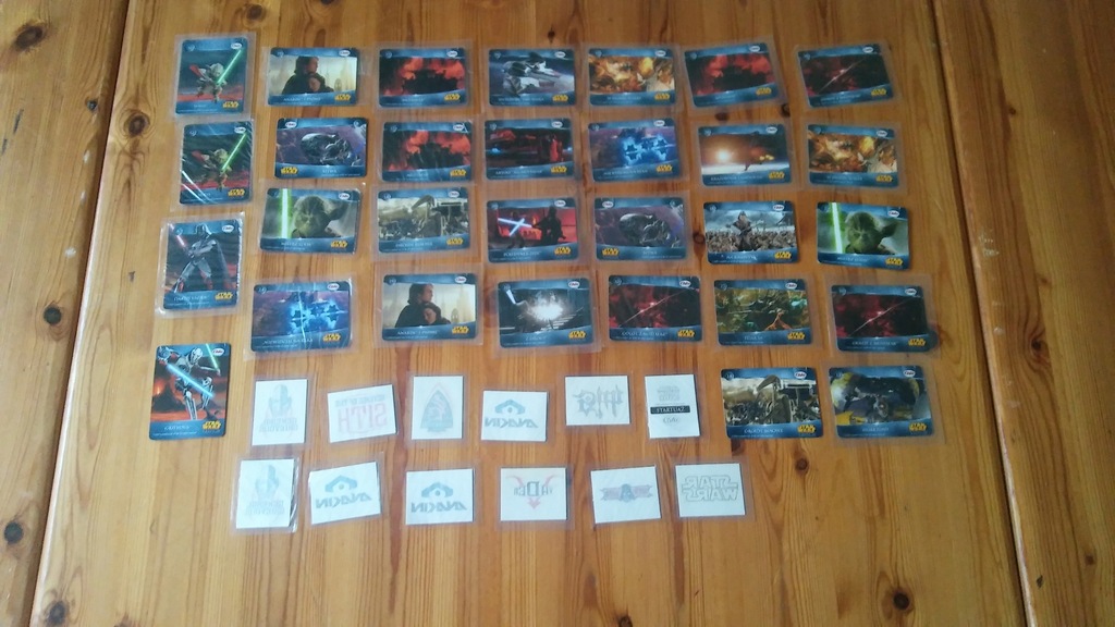 Kolekcja Star Wars Chio chips Folia Karty Tatuaże