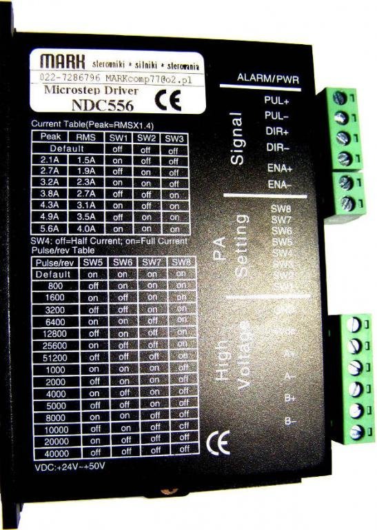 Sterownik NDC556 silnika krokowego 5,6A  CNC