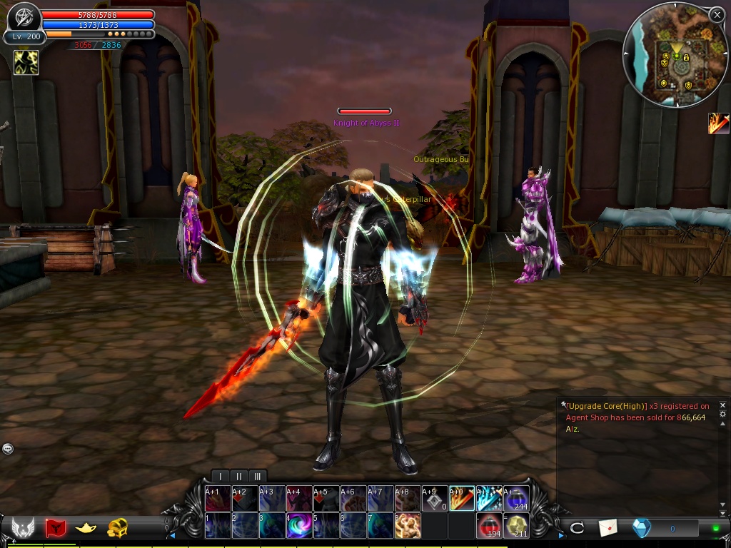 CABAL EU MERCURY FORCE BLADER 200lvl + 14% AMP SET