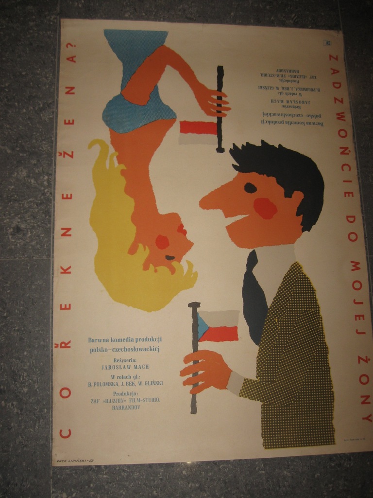 Plakat filmowy ZADZWOŃCIE DO MOJEJ ŻONY