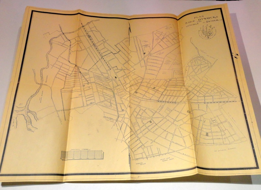 mapa OTWOCK ŚWIDER letnisko uzdrowisko