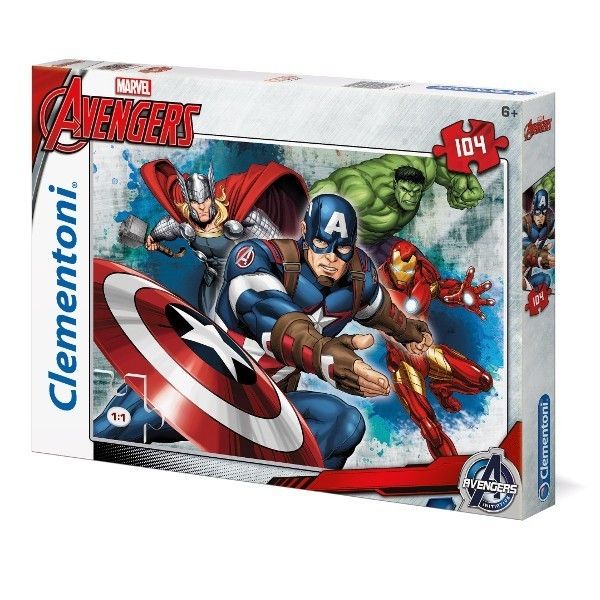 Puzzle 104 ELEMENTY Avengers, dla dzieci