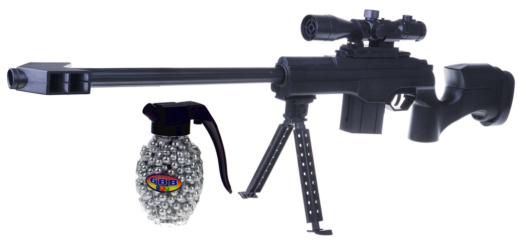 KARABIN SNAJPERSKI NA KULKI LASER 72CM A53 GRATIS