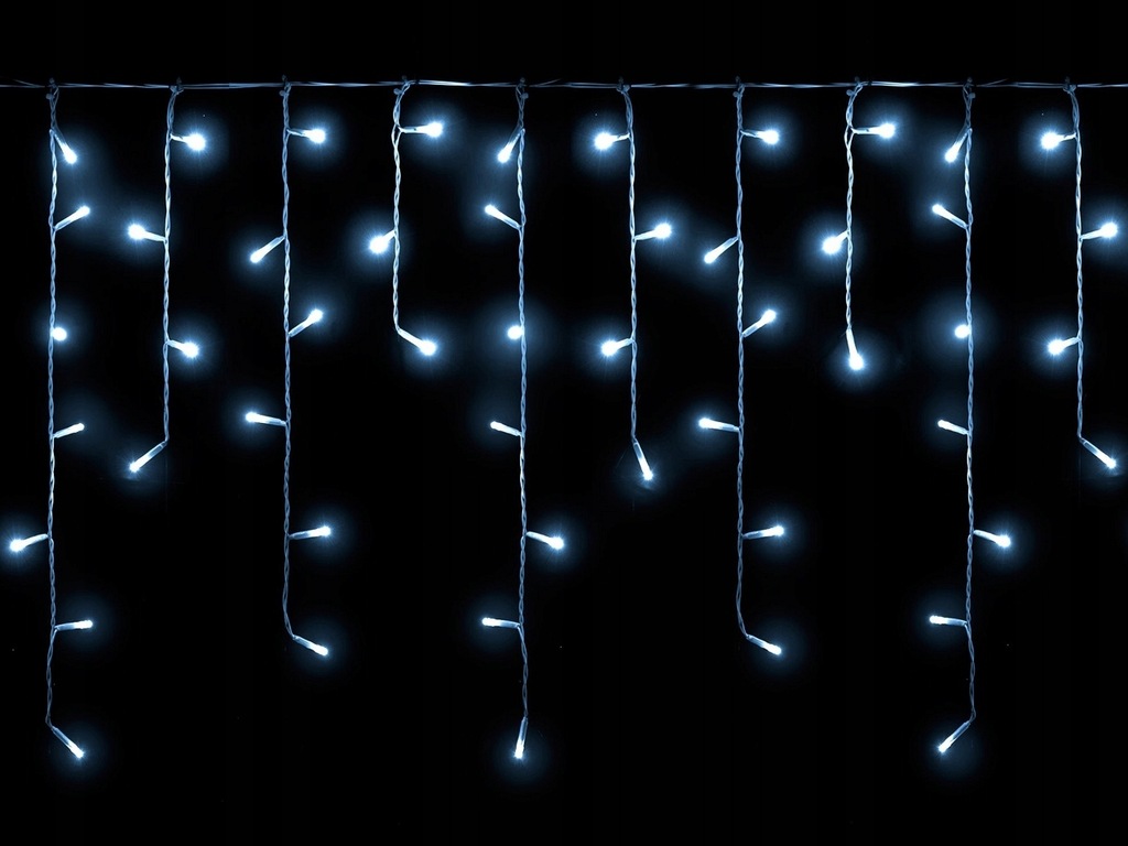 SOPELKI 100 LED ZEWNĘTRZNE LAMPKI CHOINKA BIAŁE