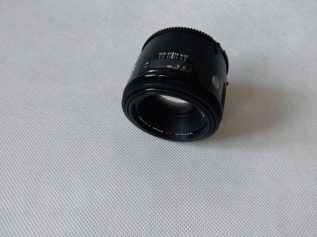 Obiektyw Minolta 50 mm, F:1,7