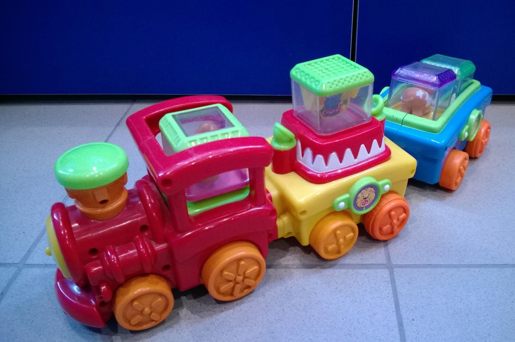 Fisher Price - Cyrkowy pociąg z klockami