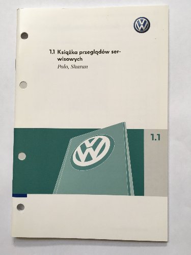 VW Polo Sharan książka serwisowa przelądów polska