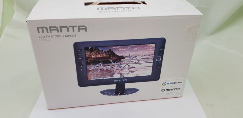 TELEWIZOR PRZENOŚNY MANTA LED903 KOMPLET