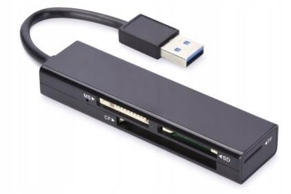 Czytnik kart 4-portowy USB 3.0 SuperSpeed (CF,,,),