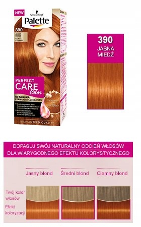 Palette Perfect Care Color nr 390 Jasna Miedź