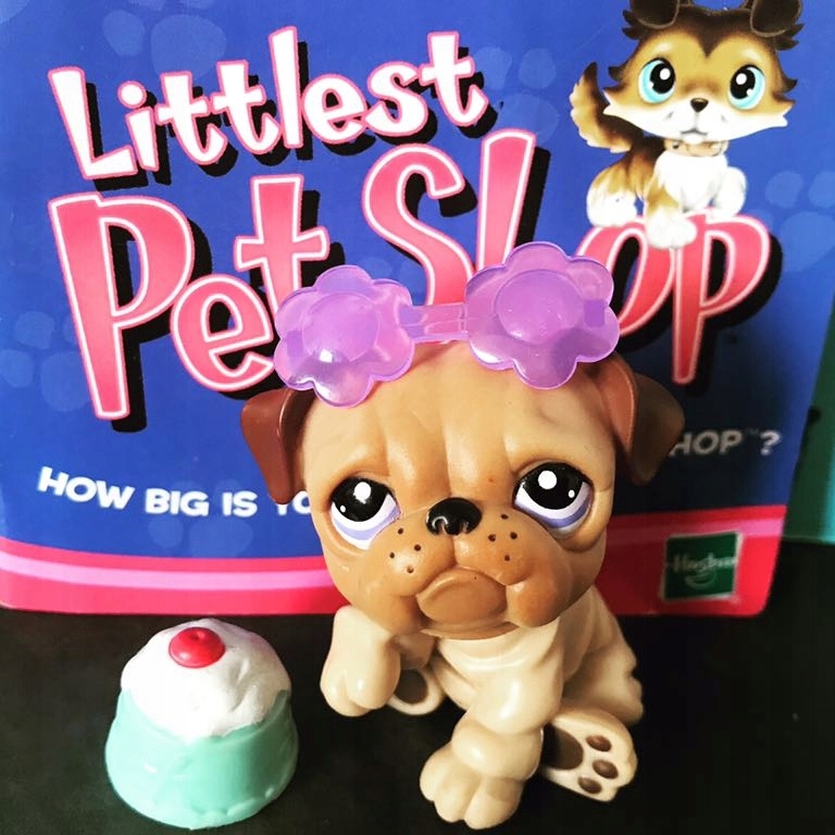 Littlest Pet Shop Buldog #1342 Oryginalny LPS !!!