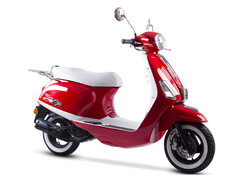 Skuter retro miejski włoski styl 50 la vissa