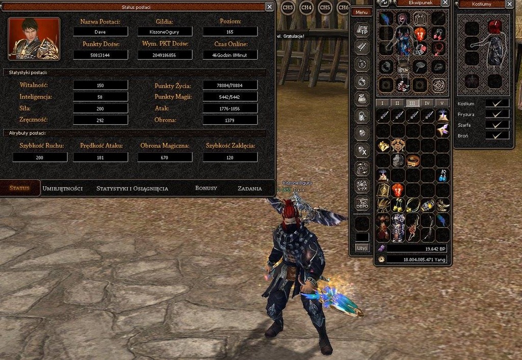 Konto Metin 2, Ninja, 165 LVL, BARIA.PL