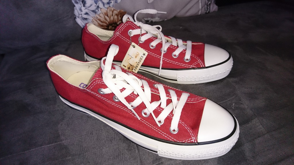 Nowe z metką bordowe trampki CONVERSE