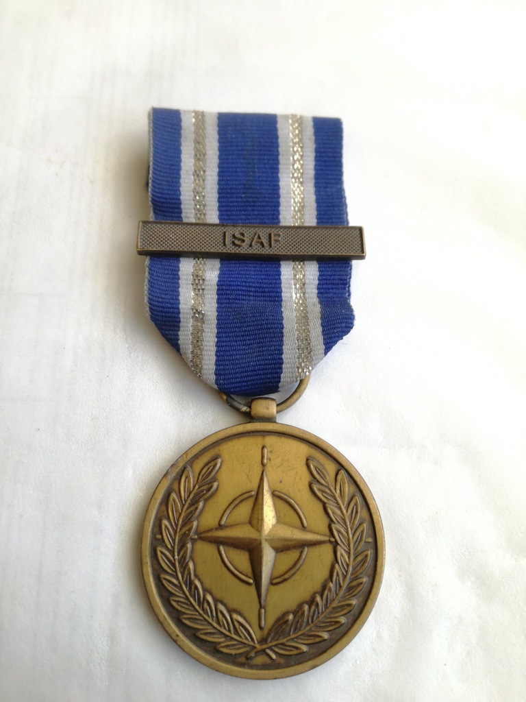 USA NATO Service Medal z okuciem ISAF .