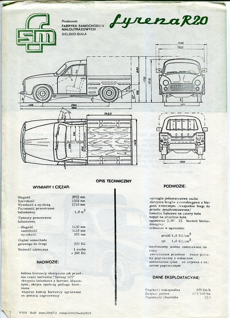 SYRENA R20 :: folder prospekt - 7068818635 - oficjalne archiwum Allegro