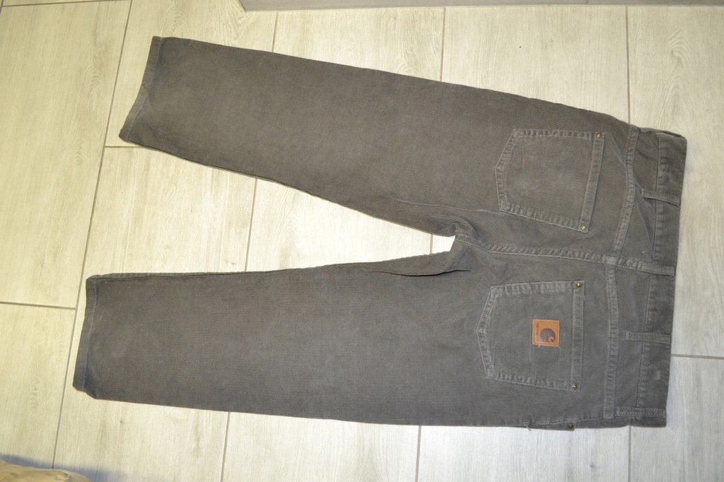 spodnie carhartt 33/32 slim pant sztruks wearwork