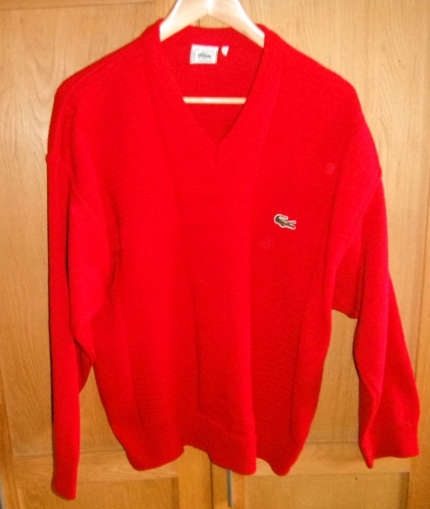 Lacoste - sweter  bawełniany - M