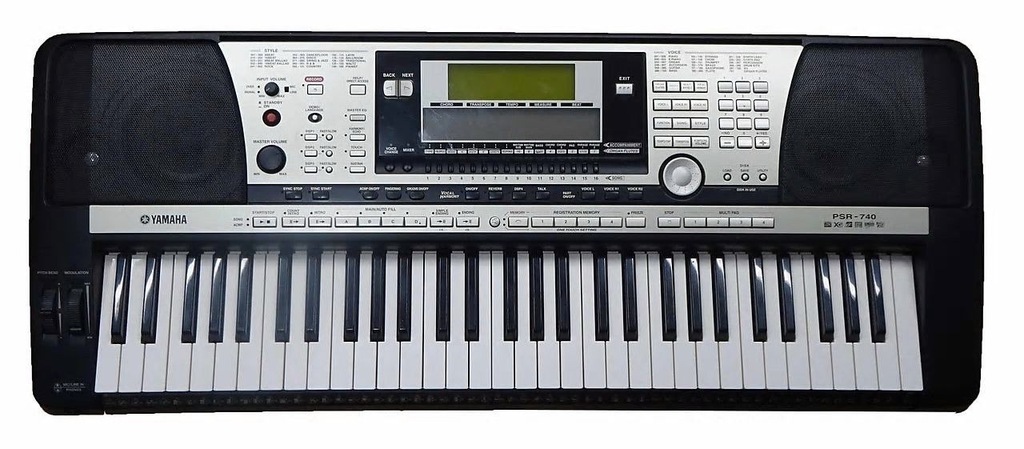 Yamaha PSR 740 w IDEALNYM stanie+2xDVD z mid, styl