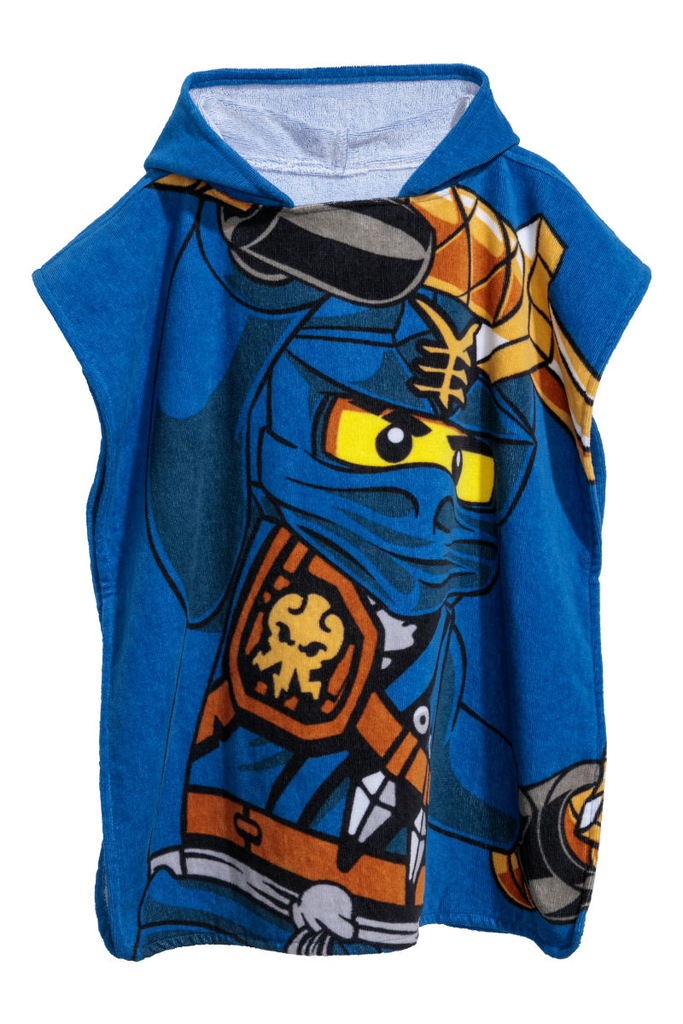 NINJAGO RĘCZNIK PLAŻOWY KĄPIELOWY KAPTUR H&M