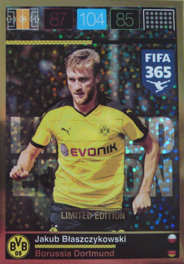 FIFA 365 TOP TEAMS Panini BŁASZCZYKOWSKI Limited