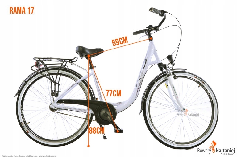 Rower 28 MIEJSKI ALUMINIOWY KANDS SOPRANO 3 2017 7492411744