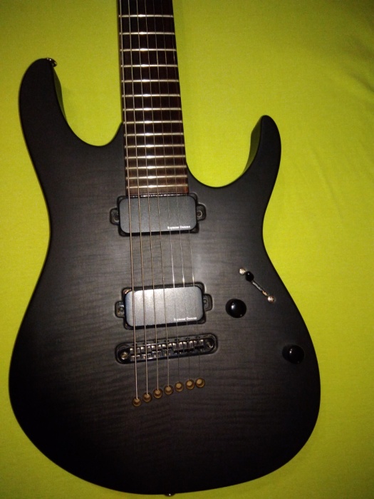 Gitara elektryczna siedmiostrunowa flame exg 7