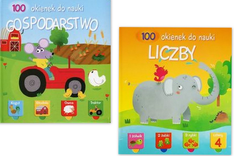 100 okienek do nauki Gospodarstwo +LICZBY 1,2,3