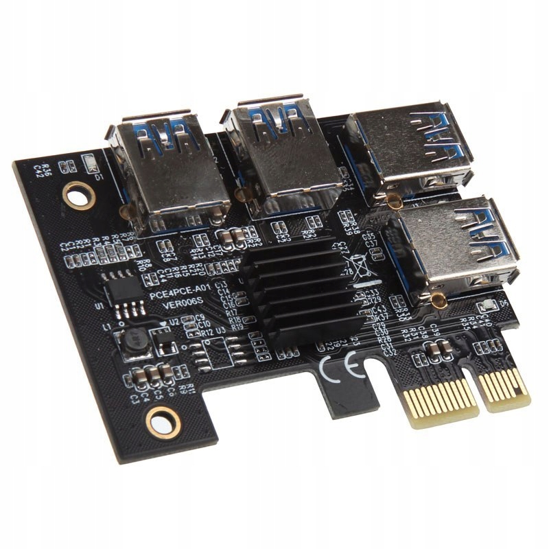Kolink PCIe x1 auf Quad x16 - Quad-Mining/Renderin