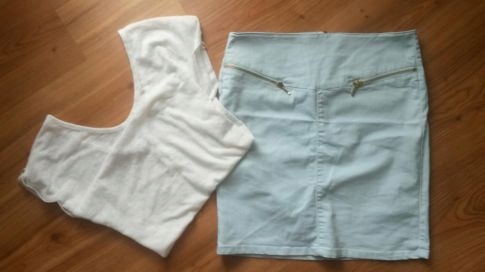 Vero Moda &amp; Stradivardius spódnica i bluzka