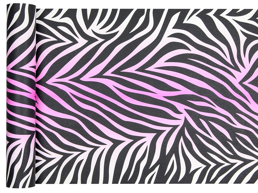 Tapety w stylu pop-art różowa zebra ostre kolory