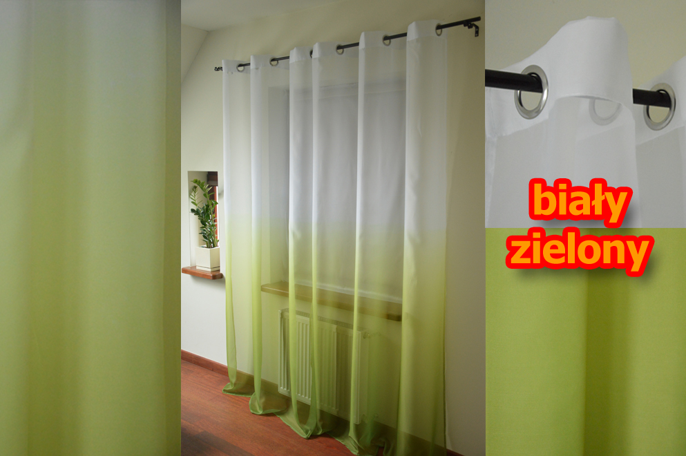 WYPRZEDAŻ Firany Woal CIENIOWANE Przelotki 140x25