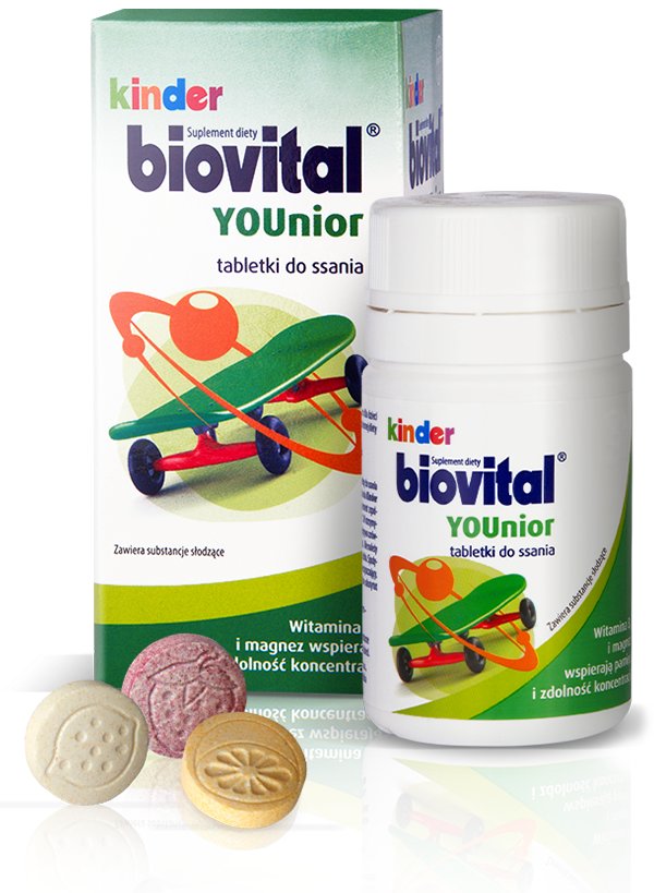 Kinder Biovital YOUnior, tabletki do ssania, 30szt