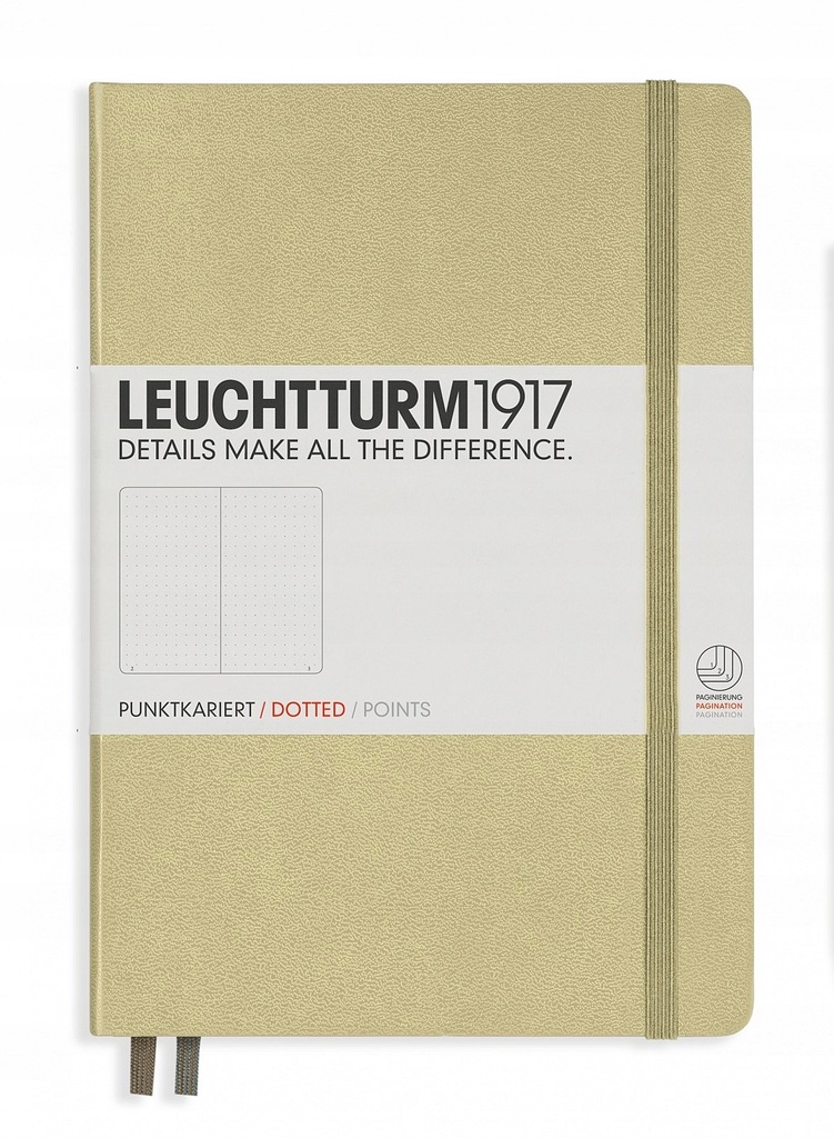 Notatnik Leuchtturm A5 kropki beżowy