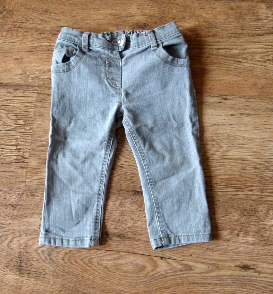 TU wygodnie spodnie jeans dla dziewczynki 74 - 80