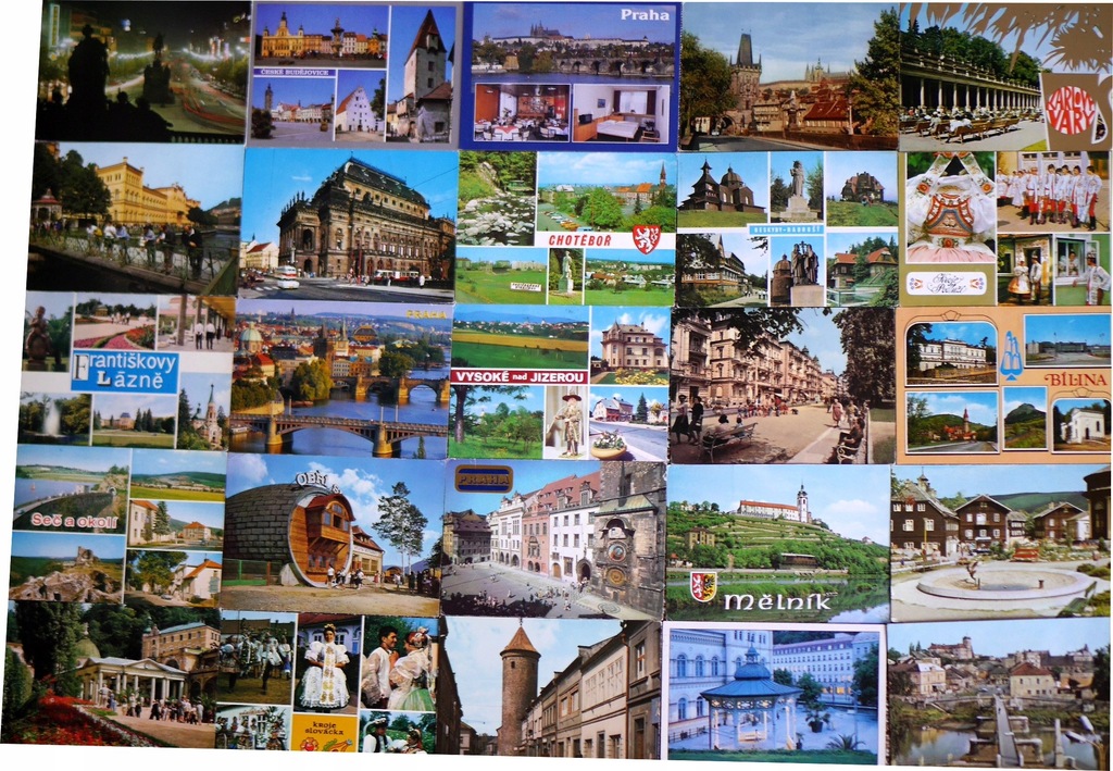 Czechosłowacja -49 widokówek - pocztówki zestaw 15