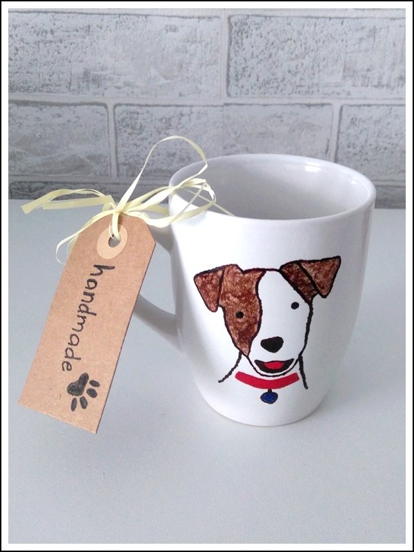 Kubek hand made malowany Pies Jack Russell Terrier