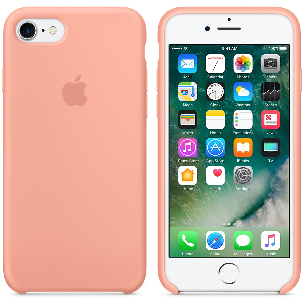 APPLE iPhone 7 ORYGINALNE ETUI SILIKONOWE BEGONIA