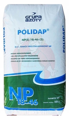 POLIDAP 50kg FOSFORAN AMONU NAWÓZ PRZEDSIEWNY