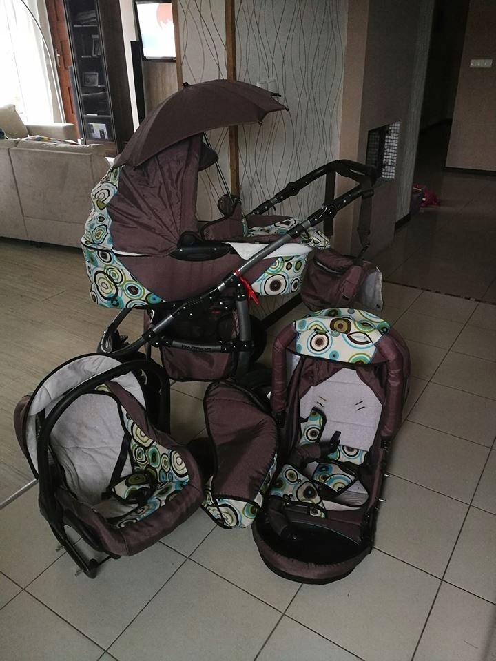 Wózek Tako Warrior skrętne koła PEŁEN KOMLET 3w1