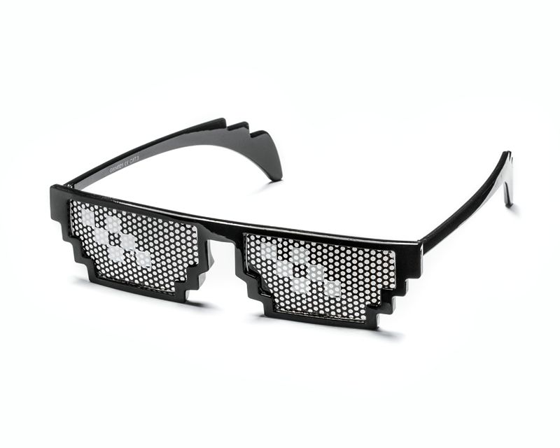 OKULARY PIKSELOWE THUG LIFE DEAL WITH IT 8BITS
