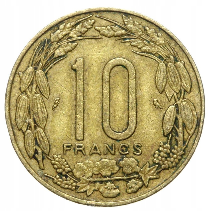 Kamerun - moneta - 10 Franków 1972