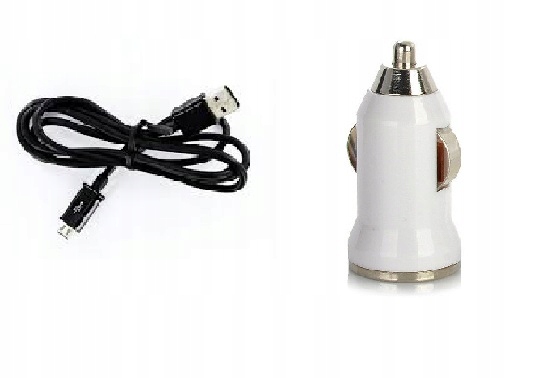 ZESTAW Ładowarka samochodowa USB + kabel Adapter !